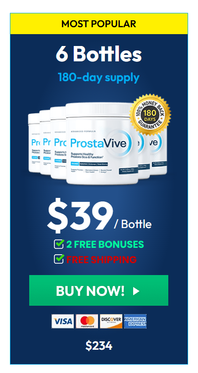 Prostavive Colibrim 6 bottles package best value offer with free bonuses and shipping